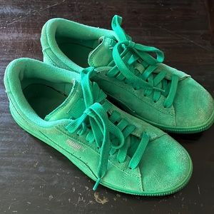 Green Puma Sneakers